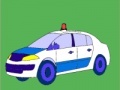 Spiel Old model police car coloring