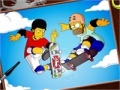Spiel Skatings Simpsons online coloring page
