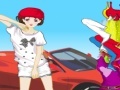 Spiel Active Girl Besides Car