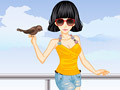 Spiel Fashion Girl And Cute Birds