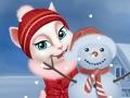 Spiel Talking Tom Playing Snowballs 