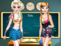 Spiel Elsa And Anna Highschool Fashion