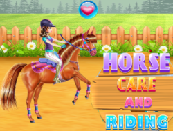 Pferdepflege und Reiten .