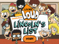 Spiel The Loud House: Lincolns List  