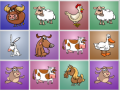 Spiel Farm animals matching puzzles