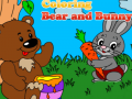 Spiel Coloring Bear and Bunny