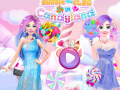 Spiel Barbie and Elsa in Candyland