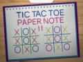 Spiel Tic Tac Toe Paper Note 2