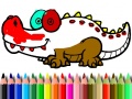 Spiel Back To School: Aligator Coloring