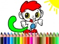 Spiel Back To School: Monkey Coloring
