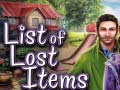 Spiel List of Lost Items
