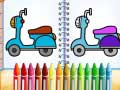 Spiel Cute Bike Coloring Book