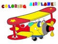 Spiel Coloring Book Airplane