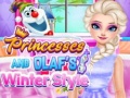 Spiel Princesses And Olaf's Winter Style