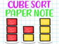 Spiel Cube Sort Paper Note