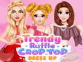 Spiel Trendy Ruffle Crop Top Dress Up