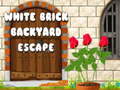 Spiel White Brick Backyard Escape