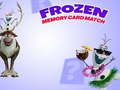 Spiel Frozen Memory Card Match