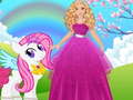 Spiel Barbie and Pony Dressup