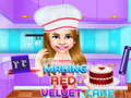 Spiel Making Red Velvet Cake