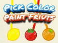 Spiel Pick Color Paint Fruits