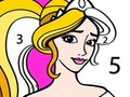 Spiel Princess Coloring By Number