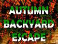 Spiel Autumn Backyard Escape 
