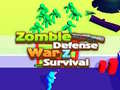 Spiel Zombie defense: War Z Survival
