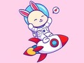 Spiel Coloring Book: Rabbit Astronaut