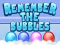 Spiel Remember the Bubbles