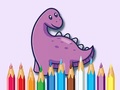 Spiel Coloring Book: Dinosaur With Flowers