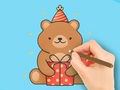 Spiel Coloring Book: Gift Bear