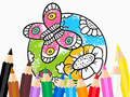 Spiel Coloring Book: Butterfly With Flowe