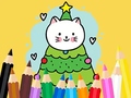 Spiel Coloring Book: Cats And Christmas Tree