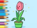 Spiel Coloring Book: A Bunch Of Tulips
