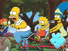 Spiel Jigsaw Puzzle: Simpson Family Riding