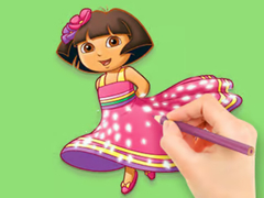 Spiel Coloring Book: Dora Prepare Party