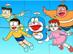 Spiel Jigsaw Puzzle: Doraemon Flying