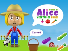 Spiel World of Alice Vegetables Names