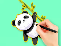 Spiel Coloring Book: Panda Eat Bamboo