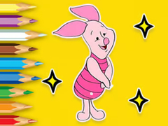 Spiel Coloring Book: Piglet With Balloon