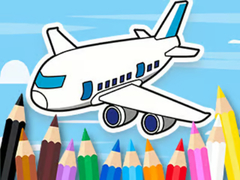 Spiel Coloring Book: Flying Airplane