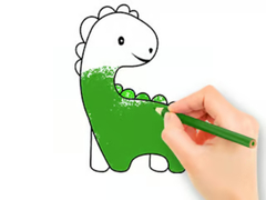 Spiel Coloring Book: Lovely Baby Dinosaur