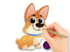 Spiel Coloring Book: Dog With Toy