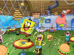 Spiel Jigsaw Puzzle: SpongeBob SquarePants Work Time