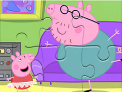 Spiel Jigsaw Puzzle: Daddy Pig Dancing