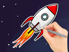 Spiel Coloring Book: Flying Rocket