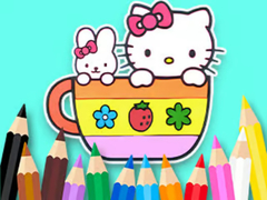 Spiel Coloring Book: Kitty Cup