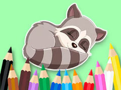 Spiel Coloring Book: Baby Raccoon