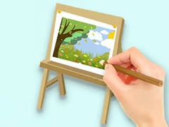 Spiel Coloring Book: Paysage Drawing Board